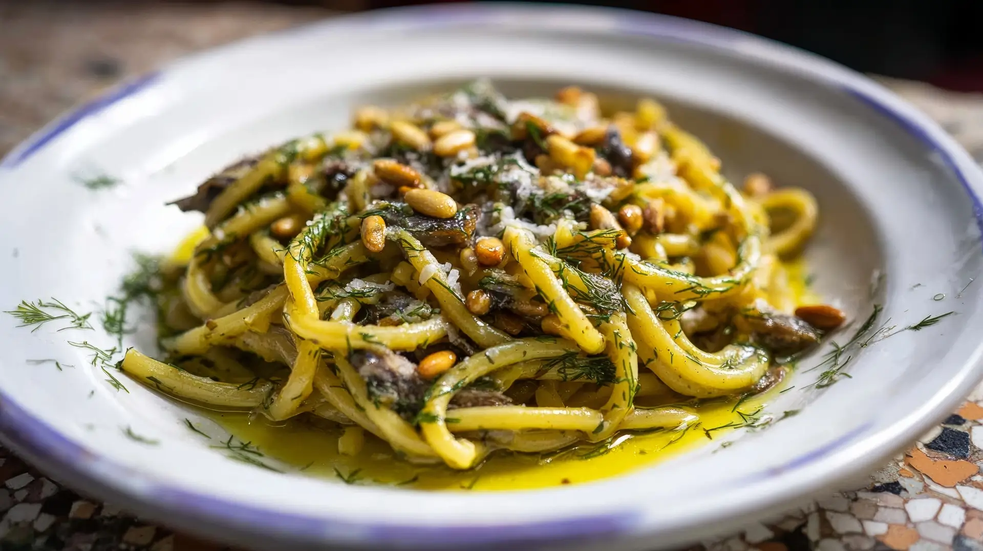 Pasta con le Sarde – Siciliaans Recept met Sardientjes en Venkel Pasta con le Sarde – Siciliaans Recept met Sardientjes en Venkel