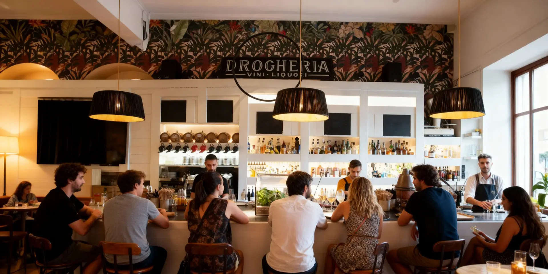 La Drogheria cocktailbar Piazza Vittorio Veneto Turijn tijdens culinaire reis Piemonte TuinDiner