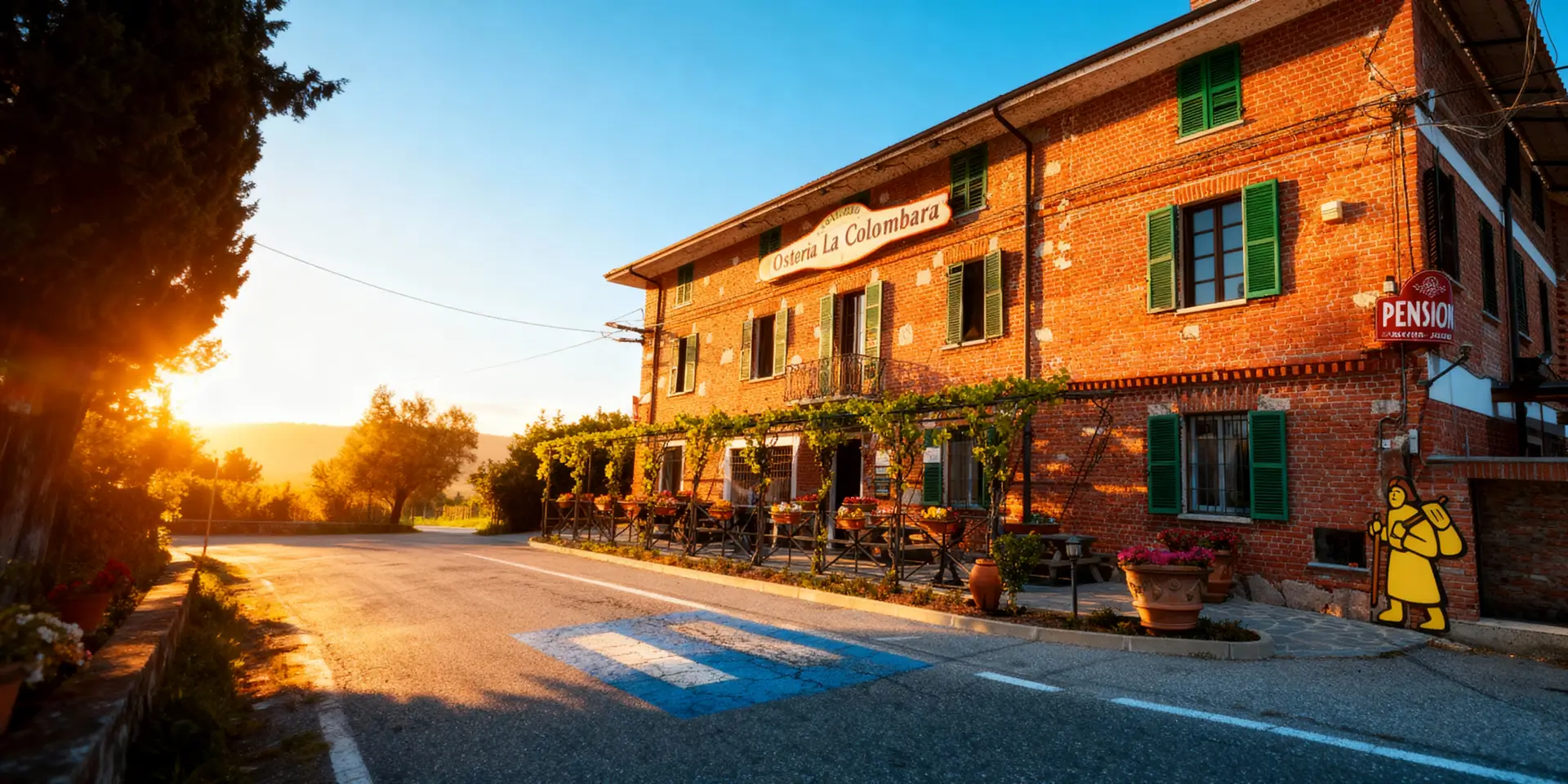 Authentieke osteria tussen rijstvelden Vercelli Tenuta Colombara lunch locatie culinaire reis Piemonte